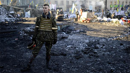 retirada de barricadas en kiev